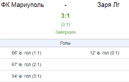 Первый гол + победа