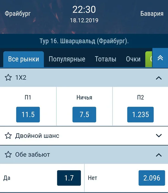 Фрайбург – Бавария. Прогноз на матч 16-го тура чемпионата Германии
